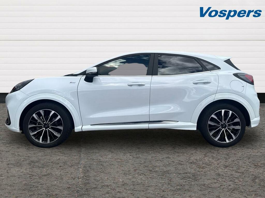 Ford Puma 1.0 Ecoboost Hybr Mhev 155 St-line Vignale Dct HJ23ZBZ White #4