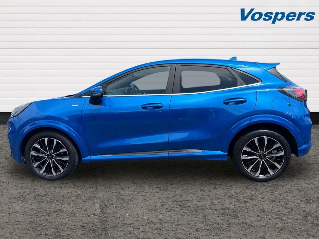 Ford Puma 1.0 Ecoboost Hybr Mhev 155 St-line Vignale Dct YH23NXD Blue #4