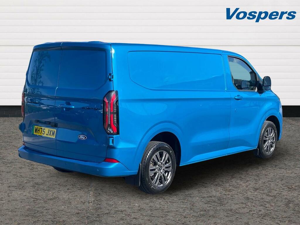 Ford Transit Custom 100Kw 65Kwh H1 Van Limited WH75JXM Blue #5