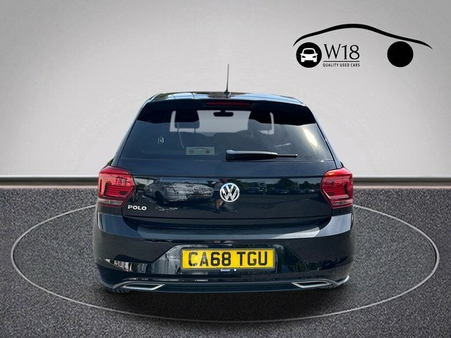 Volkswagen Polo Tsi Gpf R-line Hatchback CA68TGU Black #4