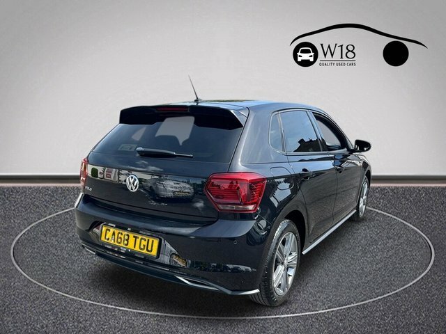 Volkswagen Polo Tsi Gpf R-line Hatchback CA68TGU Black #3