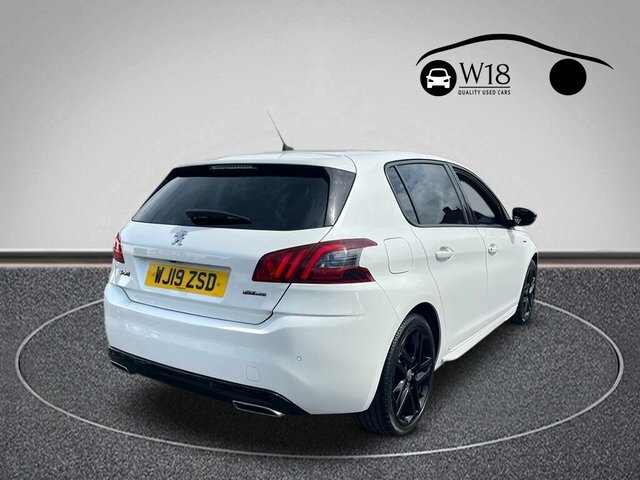 Peugeot 308 Bluehdi Gt Line Hatchback WJ19ZSD White #3