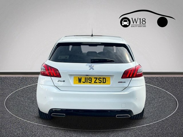 Peugeot 308 Bluehdi Gt Line Hatchback WJ19ZSD White #4