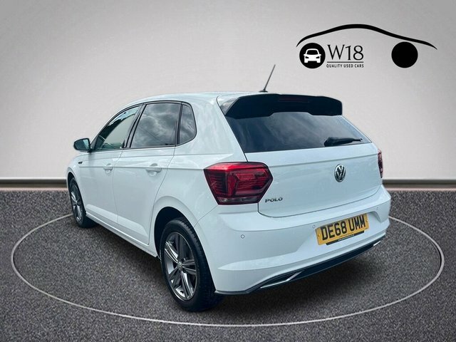 Volkswagen Polo Tsi Gpf R-line Hatchback DE68UMM White #6