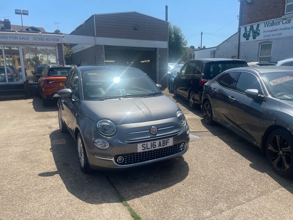 Fiat 500 1.2 Lounge Hatchback Euro 6 Ss SL16ABF Grey #5