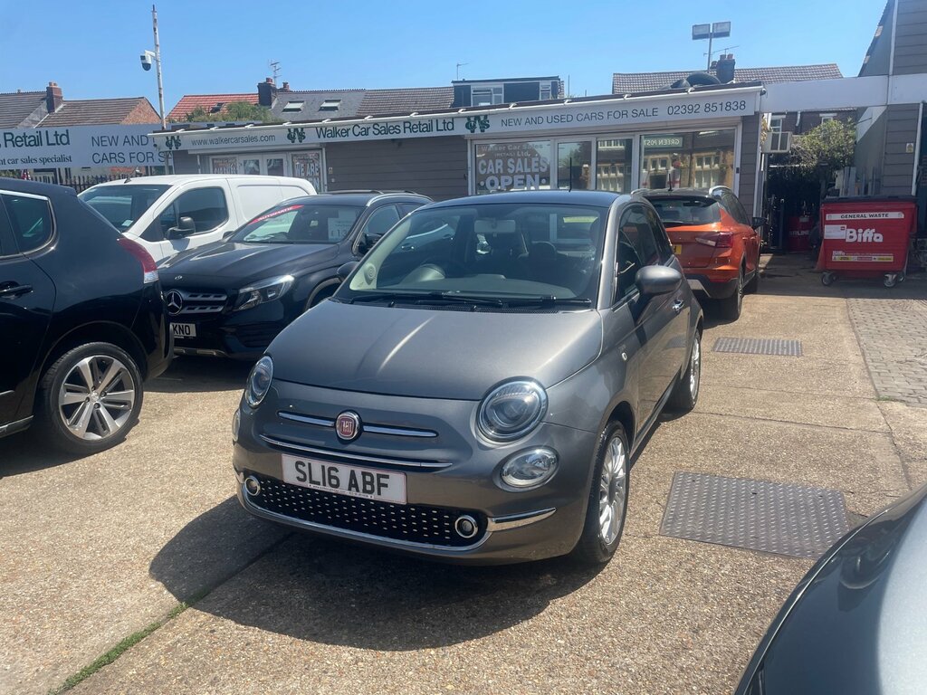 Fiat 500 1.2 Lounge Hatchback Euro 6 Ss Grey