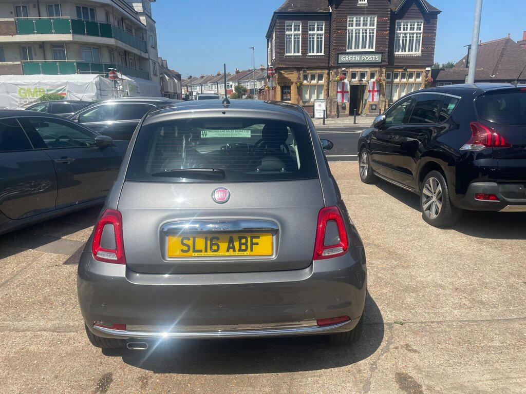 Fiat 500 1.2 Lounge Hatchback Euro 6 Ss SL16ABF Grey #3