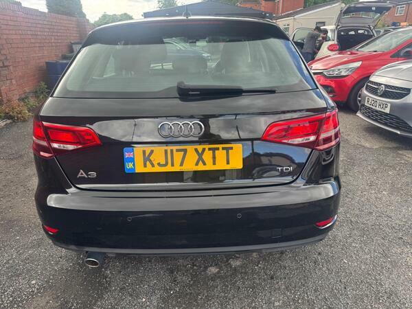 Audi A3 1.6 Tdi Se Technik Sportback Euro 6 Ss KJ17XTT Black #6