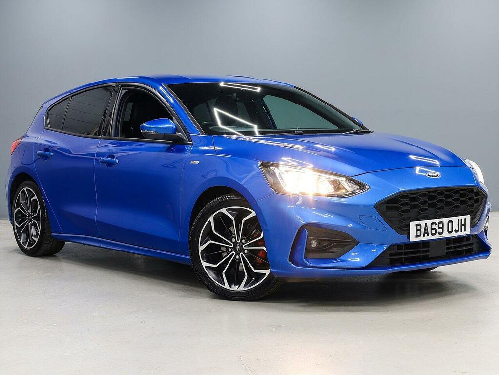 Ford Focus Ecoboost St-line X Hatchback BA69OJH Blue #2
