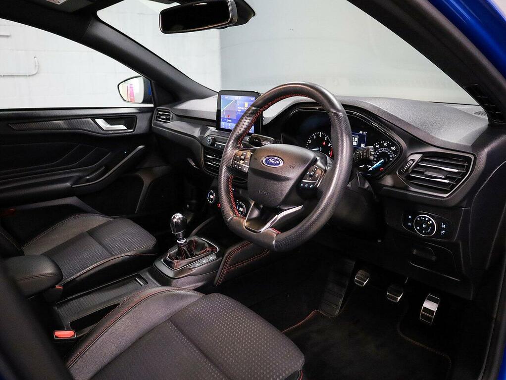 Ford Focus Ecoboost St-line X Hatchback BA69OJH Blue #3