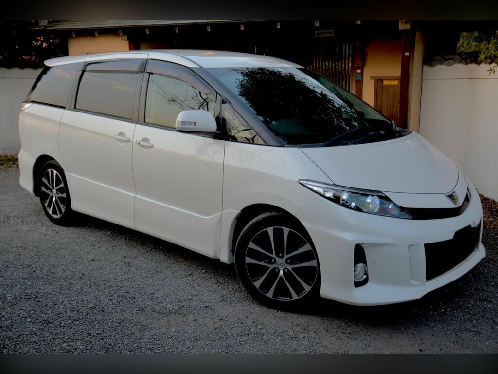 Toyota Estima 2.4 Aeras - Heated Black Leather White #4