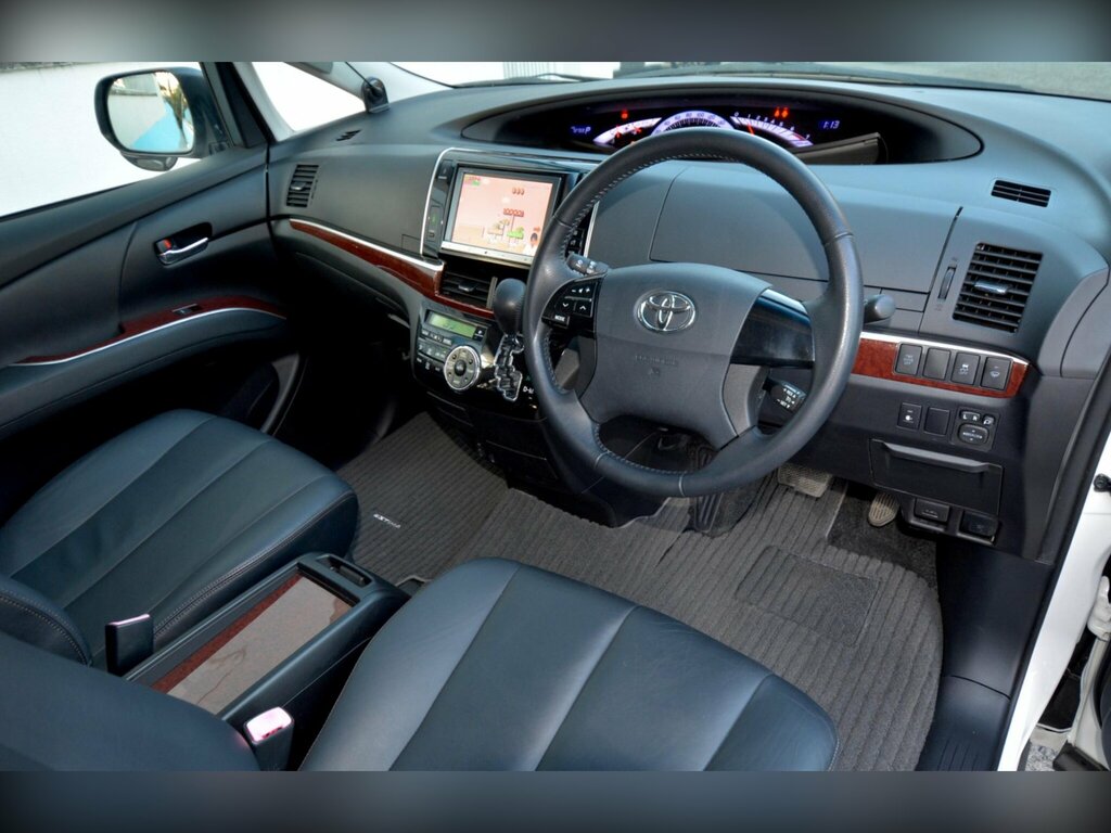 Toyota Estima 2.4 Aeras - Heated Black Leather White #2
