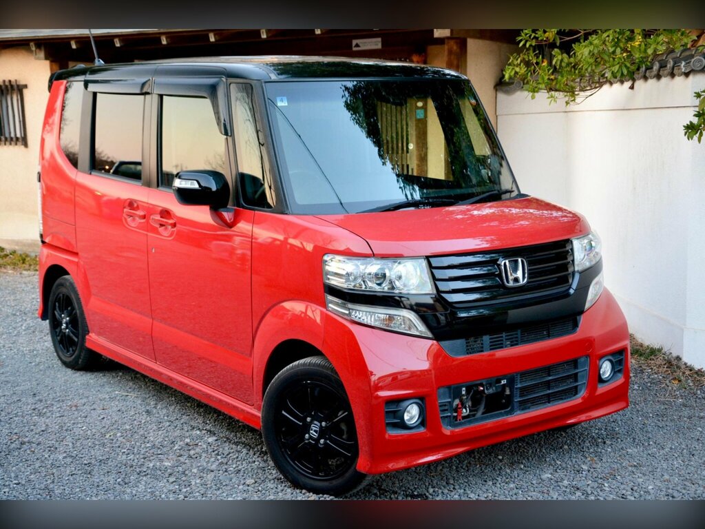 Honda N-Box 660 cc Custom G A Package-fresh Import KF14VCE Red