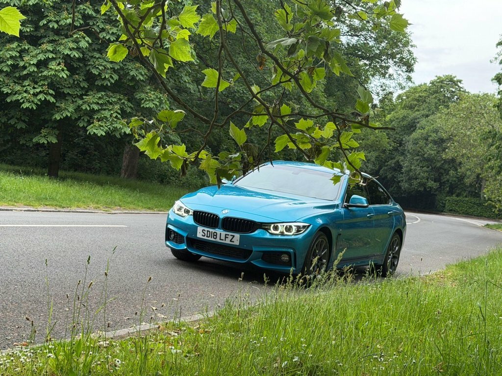 BMW 4 Series Gran Coupe 2L M Sport SD18LFZ Blue #3