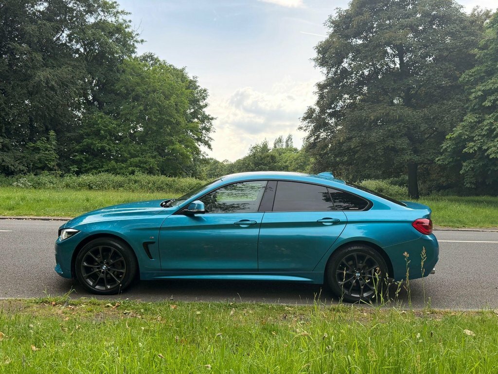 BMW 4 Series Gran Coupe 2L M Sport SD18LFZ Blue #5
