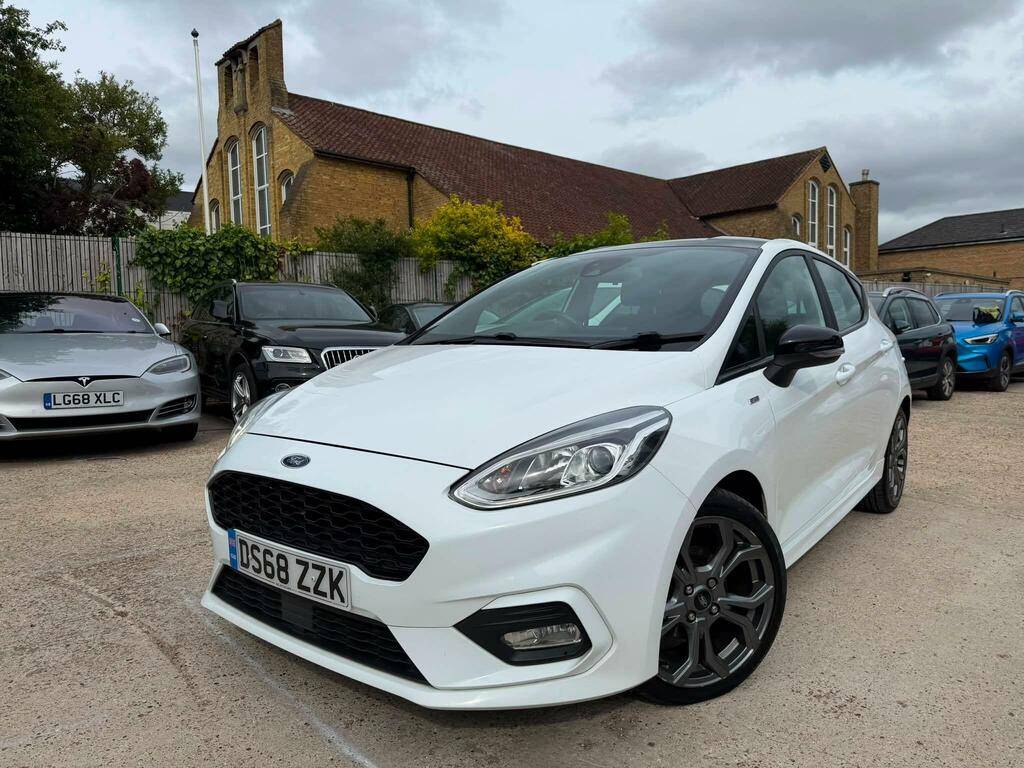 Ford Fiesta St-line White #2