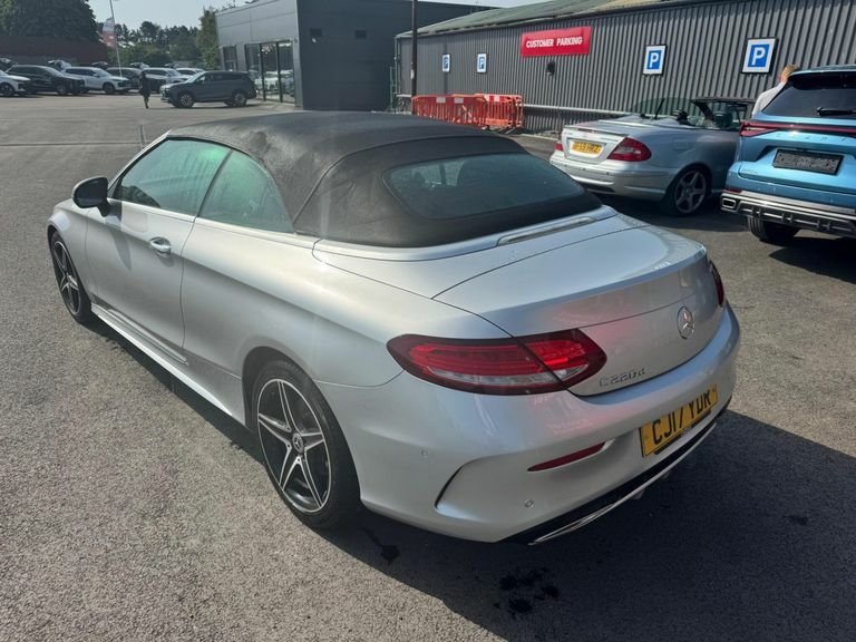 Mercedes-Benz C Class 2.1 C220d Amg Line Cabriolet G-tronic Euro 6 Ss CJ17YDR Silver #6