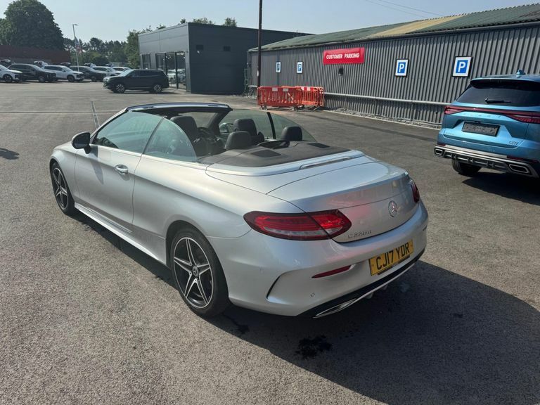 Mercedes-Benz C Class 2.1 C220d Amg Line Cabriolet G-tronic Euro 6 Ss CJ17YDR Silver #3