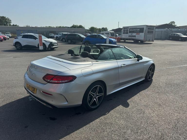 Mercedes-Benz C Class 2.1 C220d Amg Line Cabriolet G-tronic Euro 6 Ss CJ17YDR Silver #4
