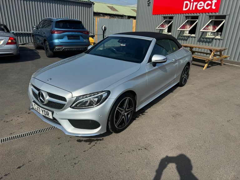 Mercedes-Benz C Class 2.1 C220d Amg Line Cabriolet G-tronic Euro 6 Ss CJ17YDR Silver #5