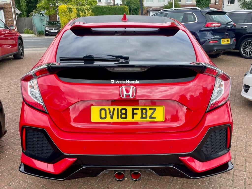 Honda Civic 1.5 Vtec Turbo Sport Cvt Euro 6 Ss 201818 OV18FBZ Red #5