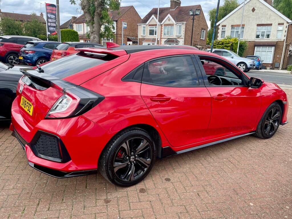 Honda Civic 1.5 Vtec Turbo Sport Cvt Euro 6 Ss 201818 OV18FBZ Red #6