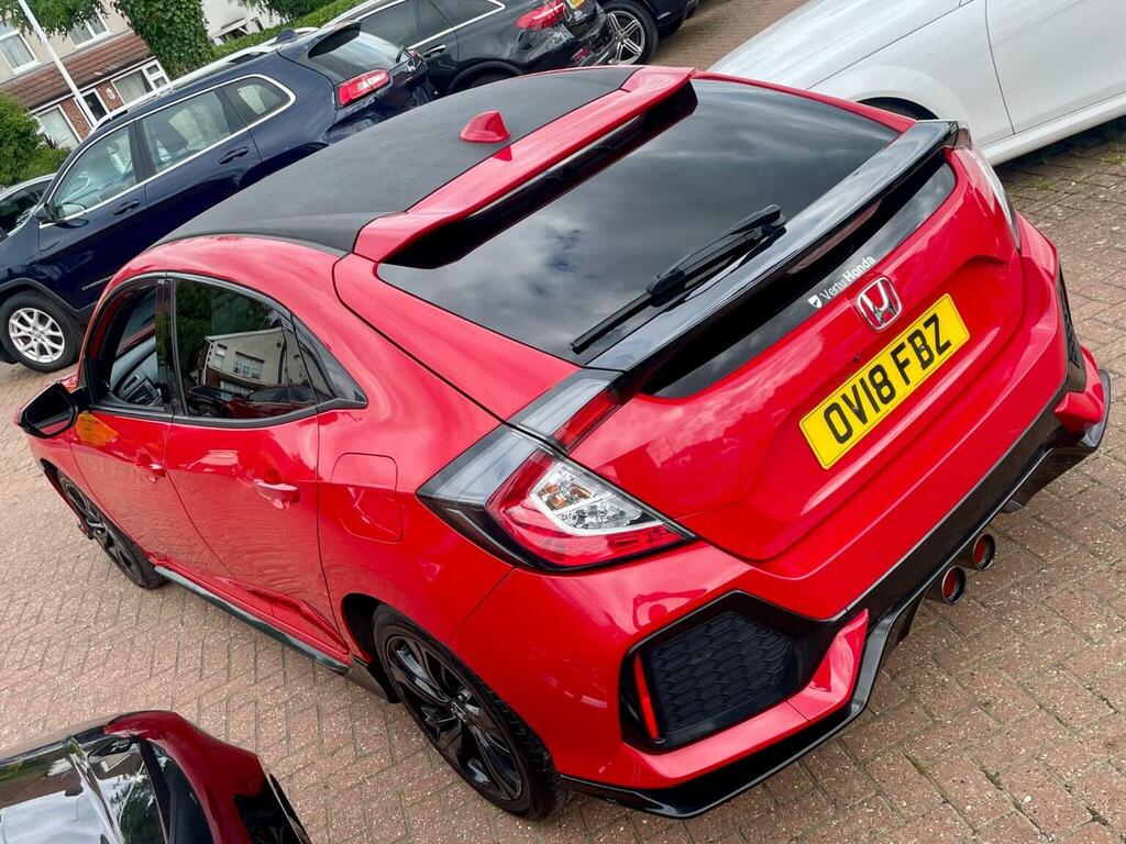 Honda Civic 1.5 Vtec Turbo Sport Cvt Euro 6 Ss 201818 OV18FBZ Red #4