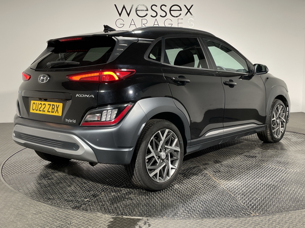 Hyundai Kona 1.6 Gdi Hybrid Premium Dct CU22ZBX Black #3