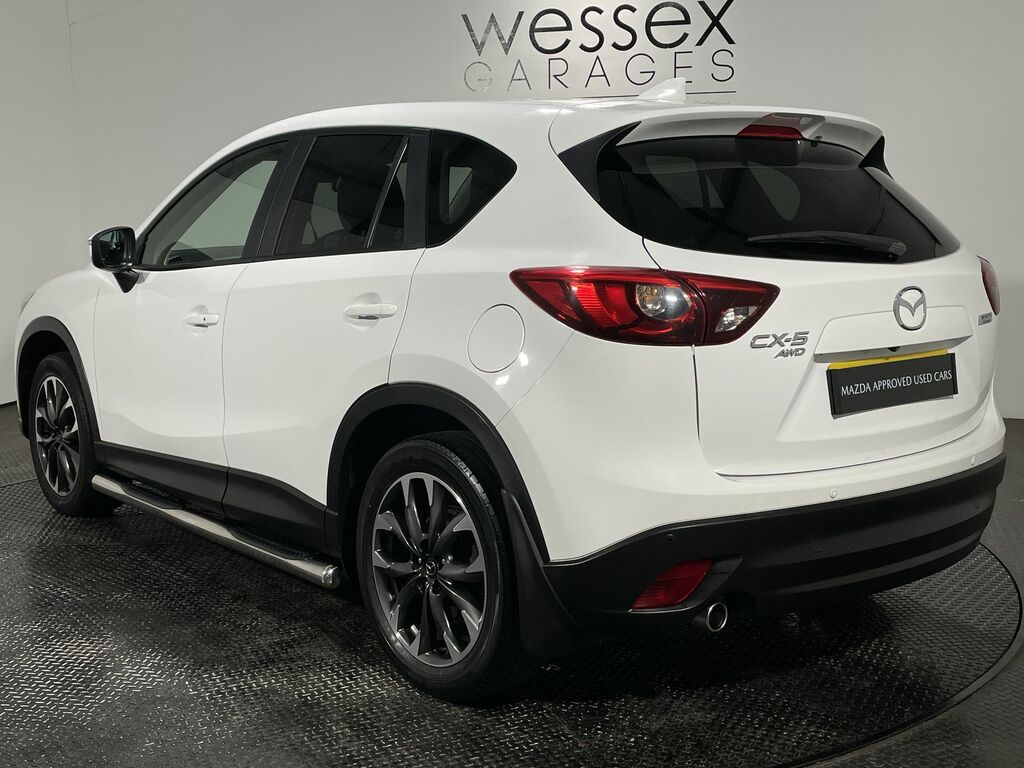 Mazda CX-5 2.2D 175 Sport Nav Awd White #4