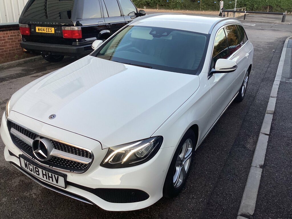 Mercedes-Benz E Class 2.0 E220d Se Estate G-tronic Euro 6 S WG18HHV White #4