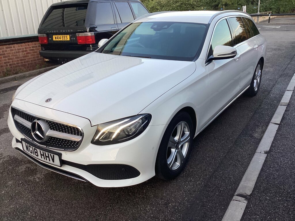 Mercedes-Benz E Class 2.0 E220d Se Estate G-tronic Euro 6 S WG18HHV White #2