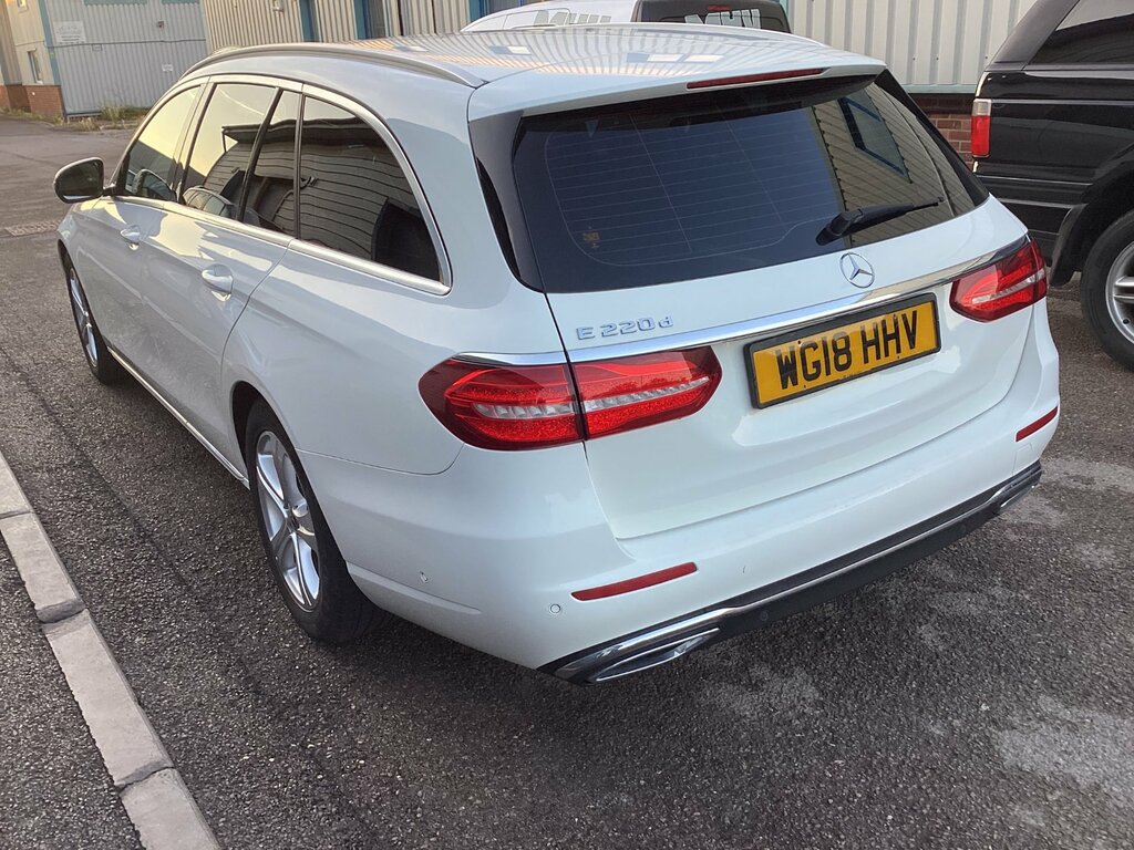 Mercedes-Benz E Class 2.0 E220d Se Estate G-tronic Euro 6 S WG18HHV White #3