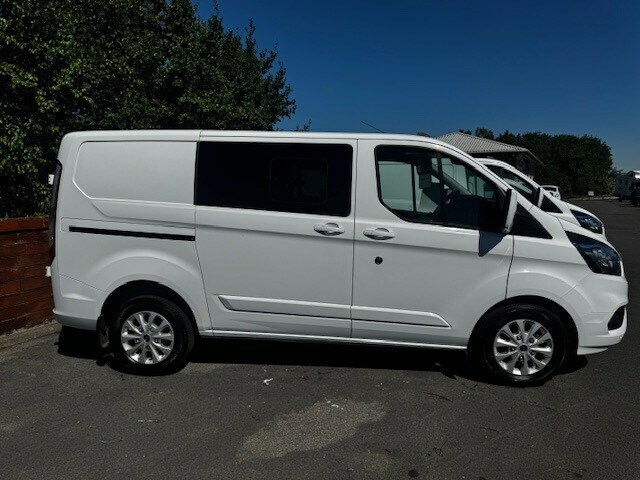 Ford Transit Custom 2.0 Ecoblue 130Ps Low Roof Dcab Limited Van HV22HPN White #2