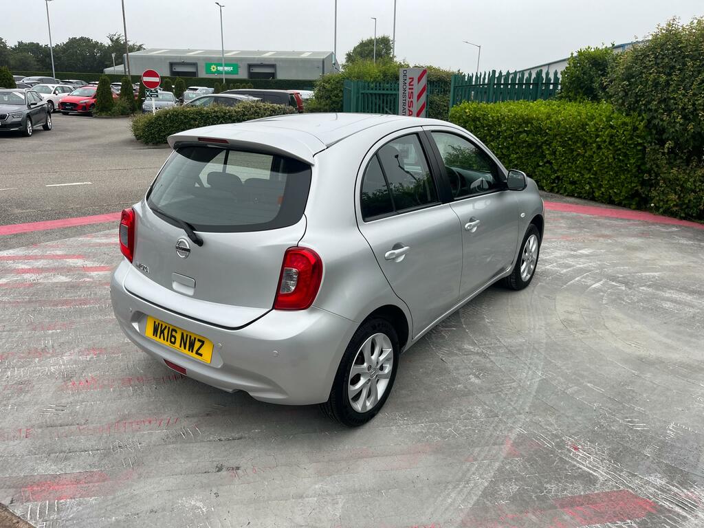 Nissan Micra 1.2 Acenta Hatchback Cvt Euro 6 80 Ps Silver #5