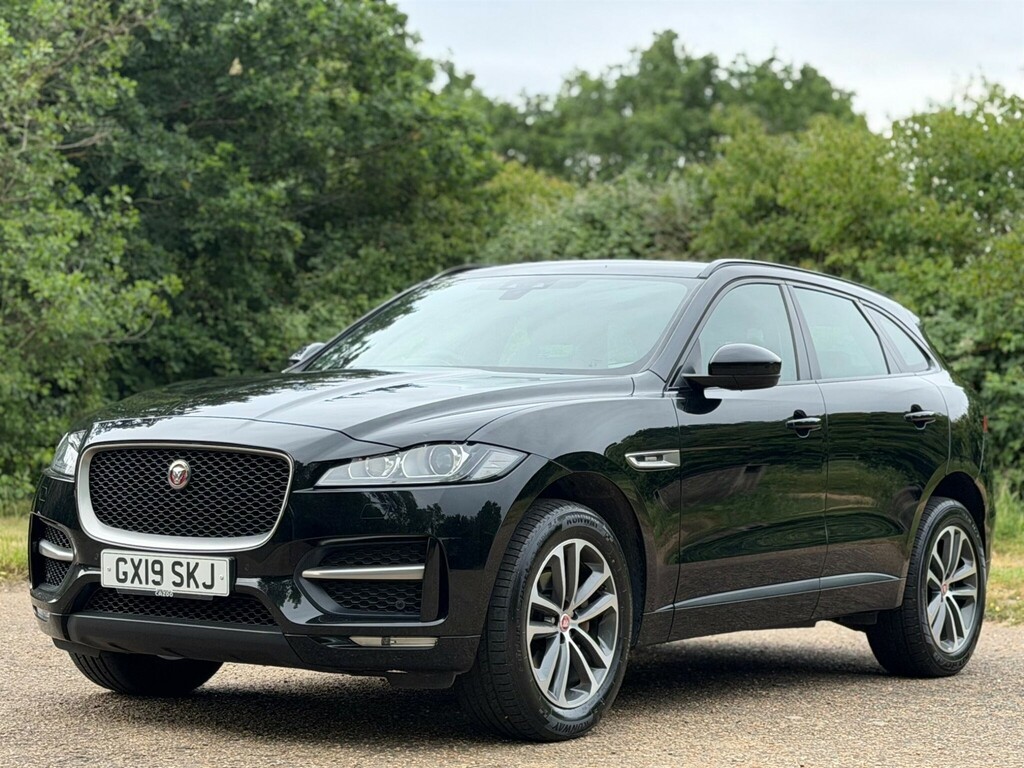Jaguar F-Pace 2019 2.0 D180 R-sport Awd Euro 6 Ss GX19SKJ Black #4