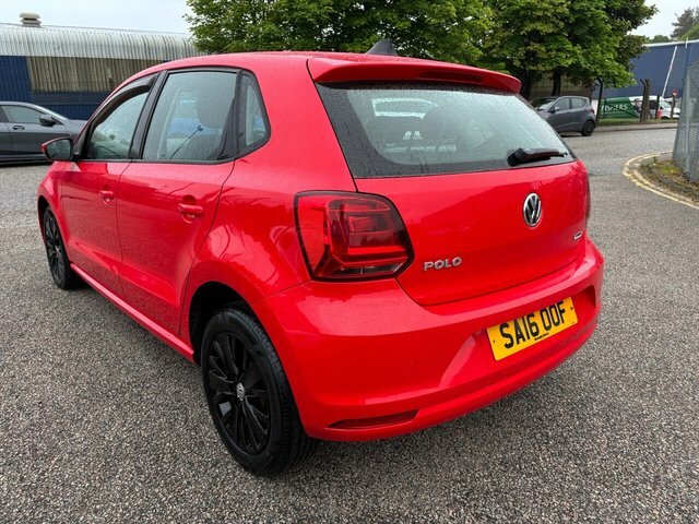Volkswagen Polo 1.0 Bluemotion Tech Se Hatchback SA16OOF Red #4