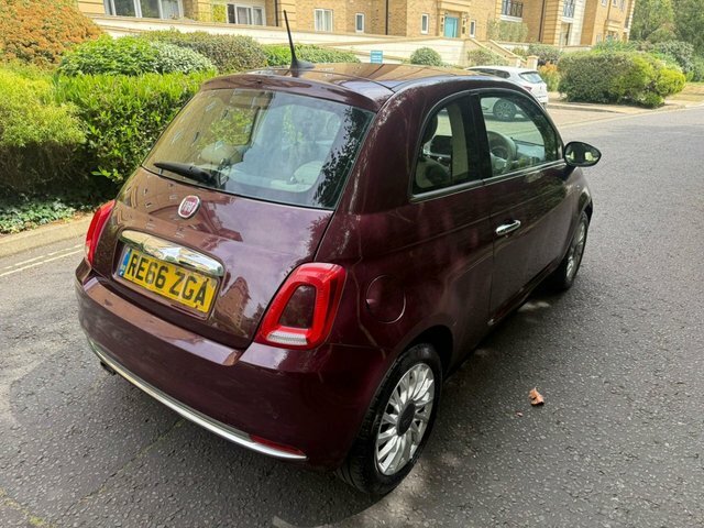 Fiat 500 1.2 Lounge Hatchback RE66ZGA Red #3