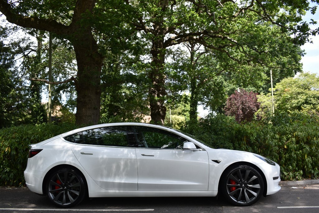 Tesla Model 3 Performance Awdpanoramic Roof White #5