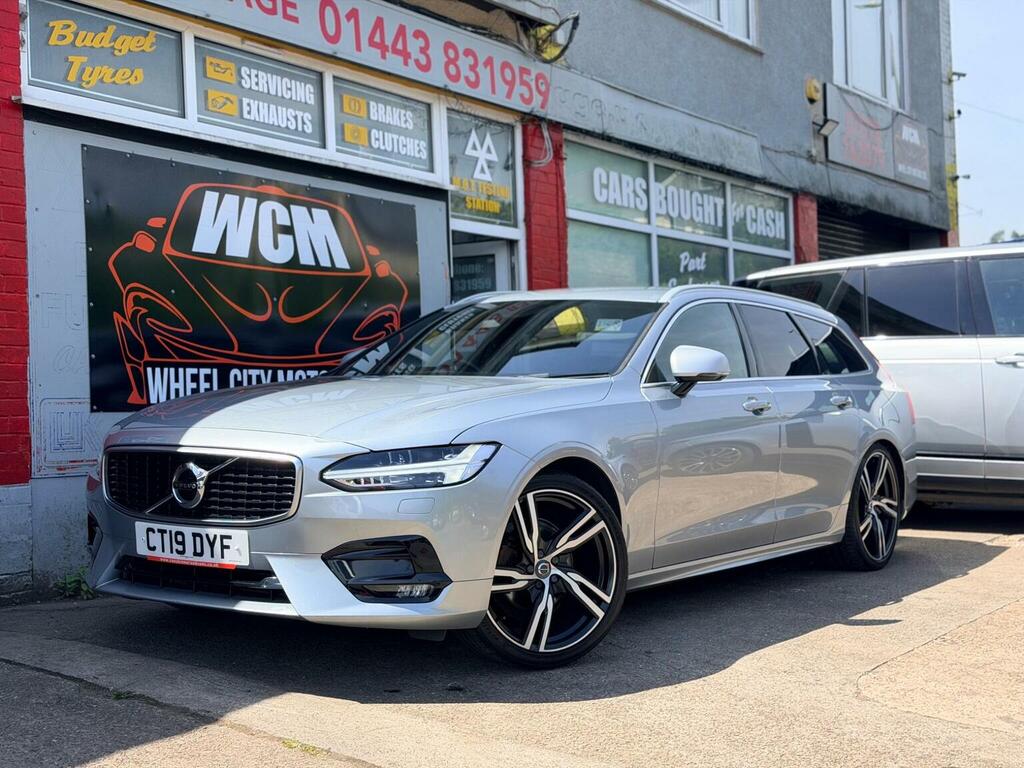 Volvo V90 Estate 2.0 D4 R-design Pro Euro 6 Ss CT19DYF Silver