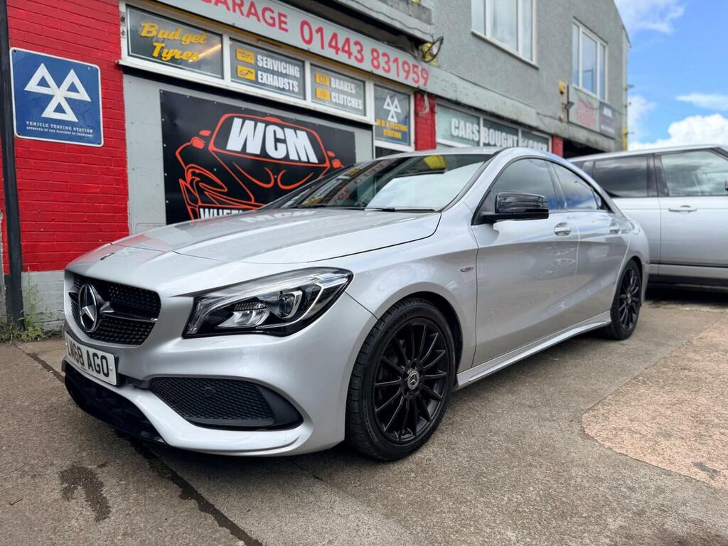 Mercedes-Benz CLA Class Saloon 1.6 Cla200 Amg Line Night Edition Coupe 7G- LM68AGO Silver