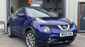 Nissan Juke 1.6 Tekna Xtron Euro 6 WF18YCW Blue #4