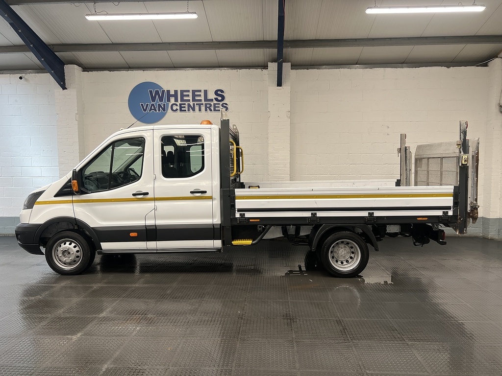 Ford Transit Custom Transit 2.0 350 Ecoblue Rwd L3 Double Cab Dropside White #2