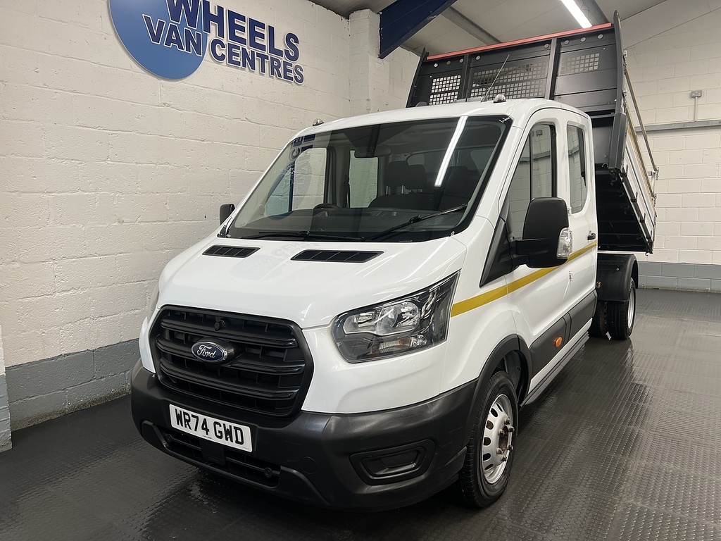 Ford Transit Custom 350 Ecoblue Leader 2.0 Tipper WR74GWD White