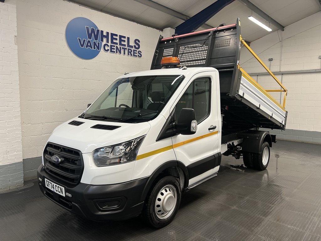 Ford Transit Custom 350 Ecoblue Leader 2.0 Tipper GF74CCN White