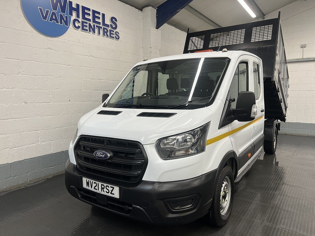 Ford Transit Custom 350 Ecoblue Leader 2.0 Tipper WV21RSZ White