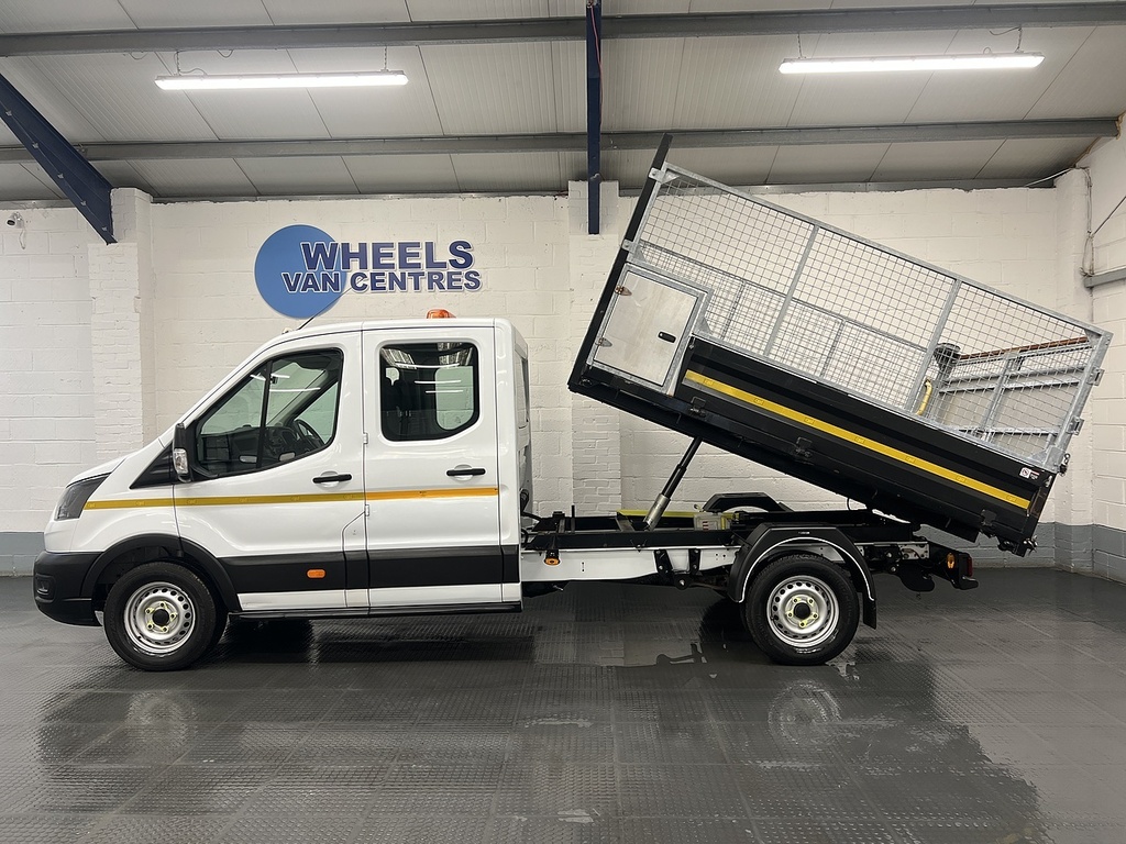 Ford Transit Custom 350 Ecoblue Leader 2.0 Tipper WV21RSZ White #2