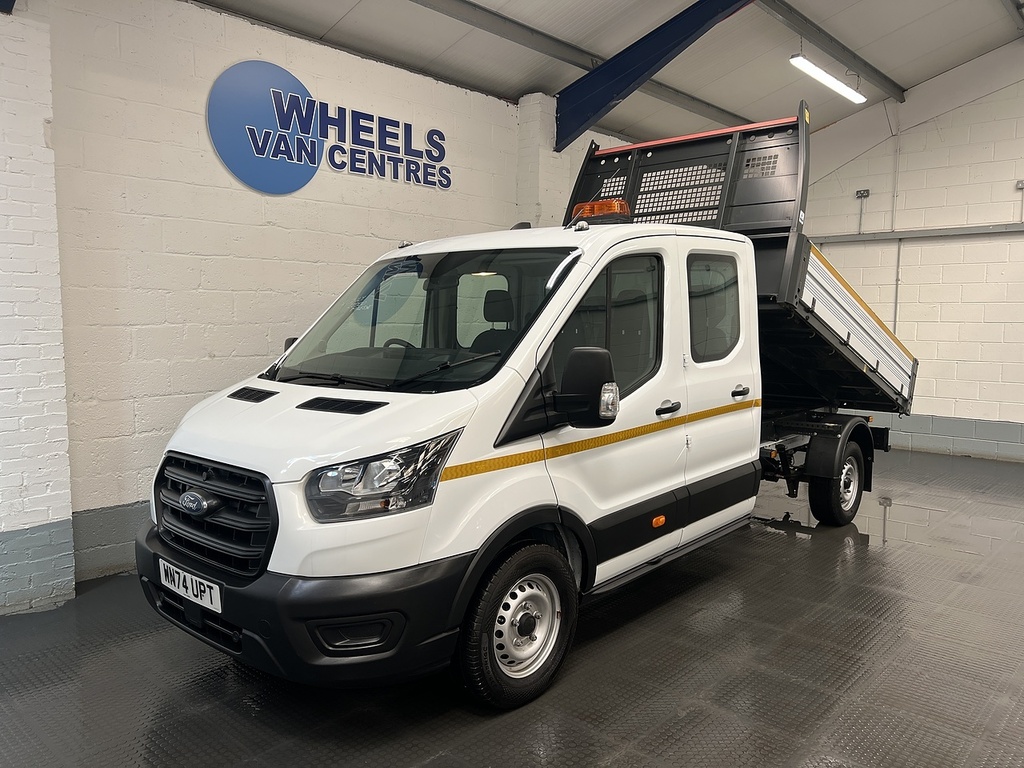 Ford Transit Custom 350 Ecoblue Leader 2.0 Tipper WN74UPT White