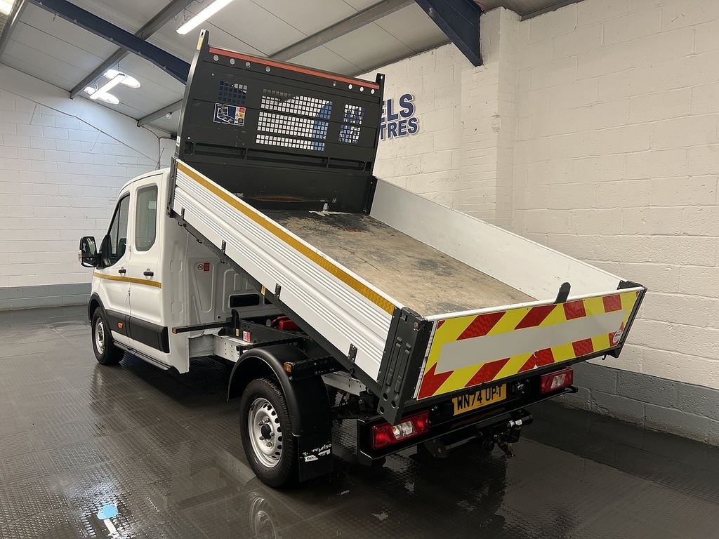 Ford Transit Custom 350 Ecoblue Leader 2.0 Tipper WN74UPT White #3