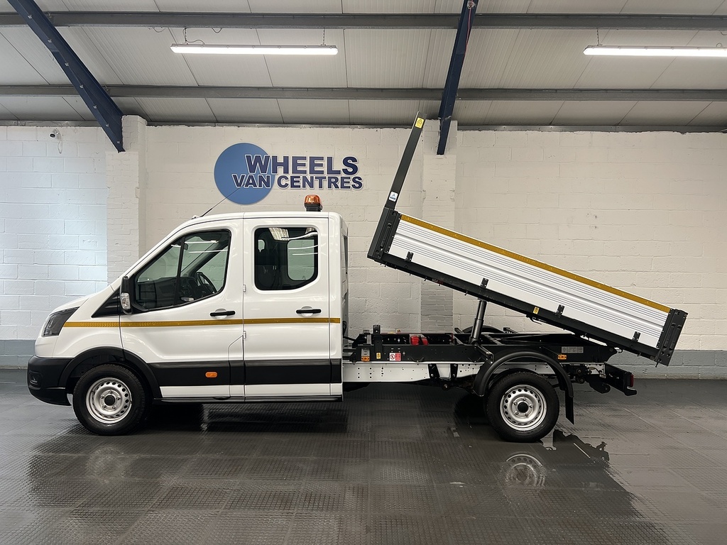 Ford Transit Custom 350 Ecoblue Leader 2.0 Tipper WN74UPT White #2