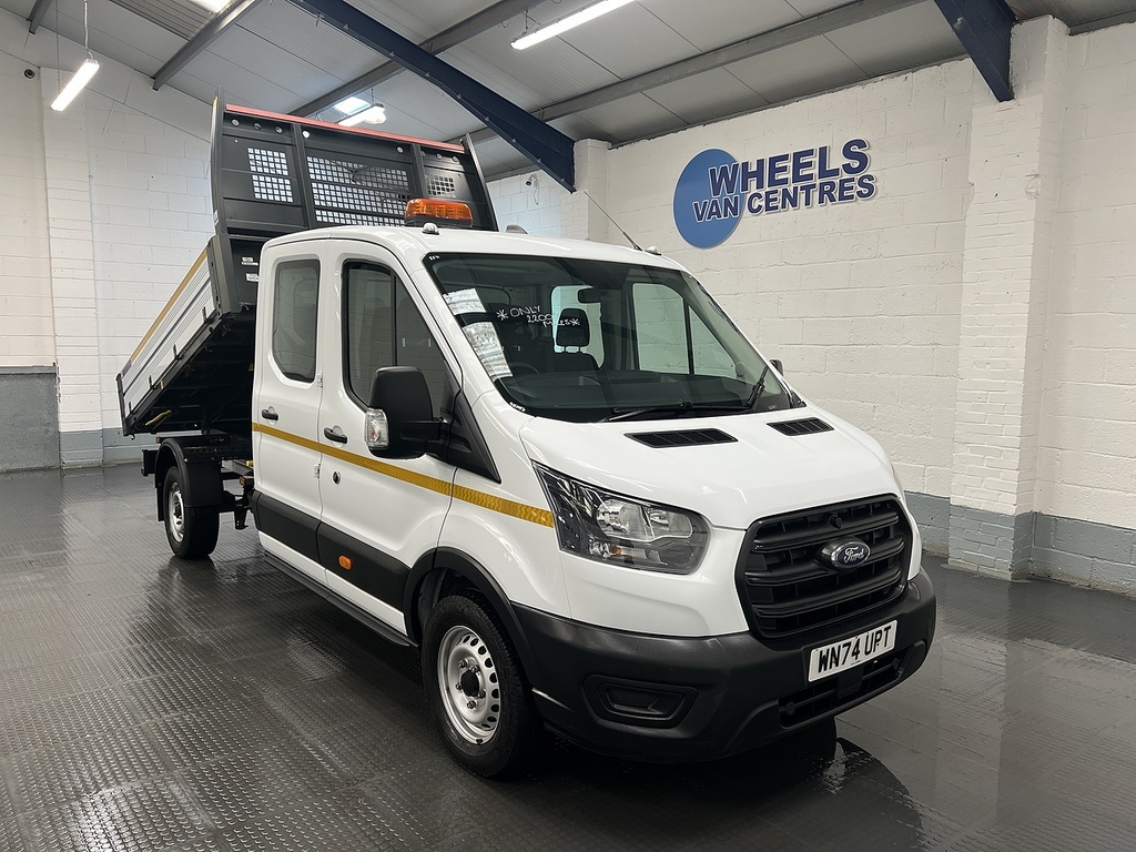 Ford Transit Custom 350 Ecoblue Leader 2.0 Tipper WN74UPT White #6